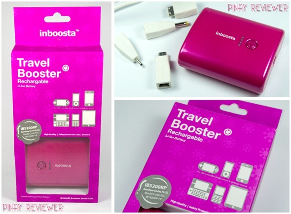 Inboosta Travel Booster - portable rechargable li-ion battery