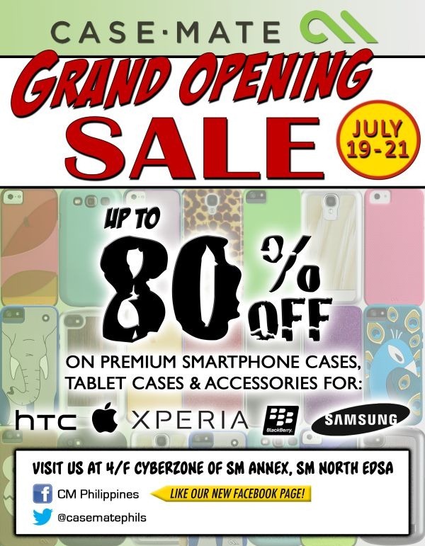 Case-Mate, Now in the Philippines! SALE Alert: Up to 80% Off on July 19-21